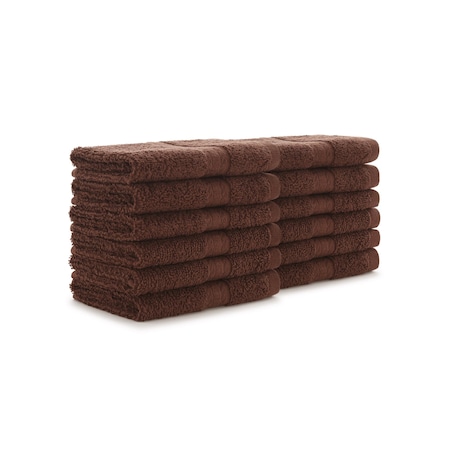 Monarch Brands True Color Wash Cloths , Brown, 300PK WASH-BROWN-CS
